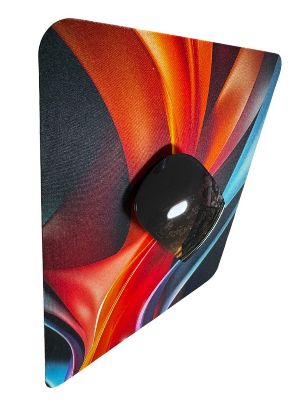 Abstract Wave Mouse Pad, Colorful Swirl Design - Picture 2 of 7